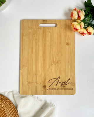 Customised Engraved Wooden Chopping Board - Master Chef Junior