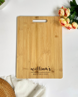 Customised Engraved Wooden Chopping Board - Master Chef Line