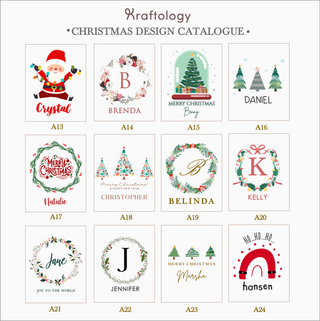 Customised Personalised Christmas Xmas Pouch