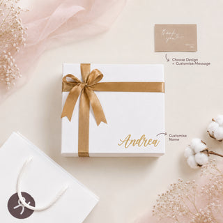 White/Champagne Minimalist Box