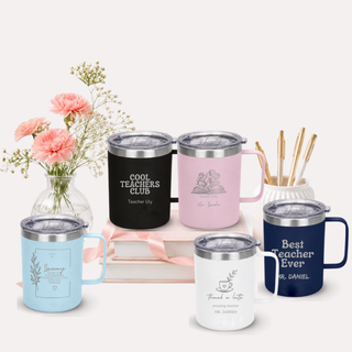 Personalised Name Engraved Stainless Steel Mono Mug for Teacher's Day