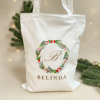 Christmas Tote Bags - Customised Canvas Bag for Xmas