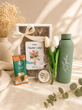 Warm Brew & Tulips Teacher's Day Set