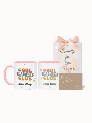Customised Wrapped Teacher's Day Mug- Cool Teachers Club