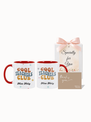 Customised Wrapped Teacher's Day Mug- Cool Teachers Club