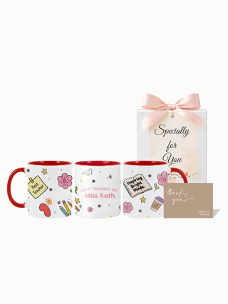 Customised Wrapped Teacher's Day Mug- Inspiring Bright Minds