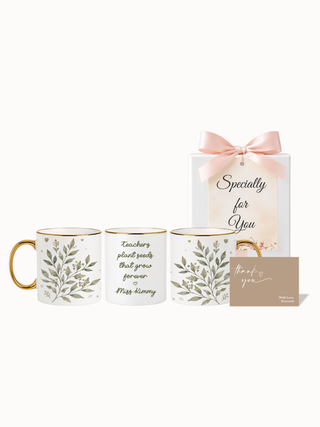Customised Wrapped Teacher's Day Mug- Teacher Plant Seeds