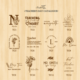 Customised Engraved Wooden Coaster for Teacher's Day