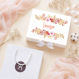 Personalised Keepsake Gift Box with Card - Rustic Foliage