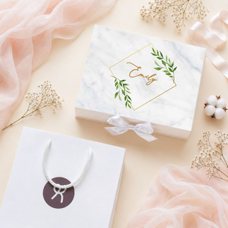 Personalised Keepsake Gift Box with Card - Sage Eucalyptus