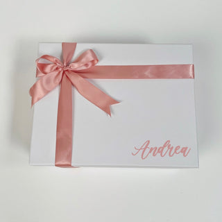 White/Pink Minimalist Box