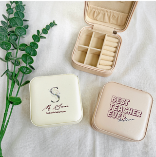 Customised Personalised Jewellery Case for Teacher's Day