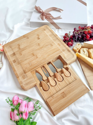 Customised Engraved Wooden Cheese Board - Plain