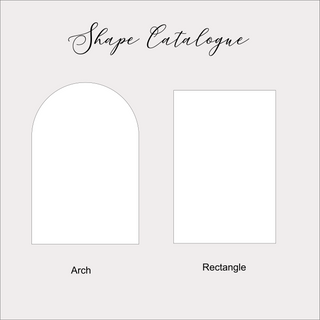 Arch Wedding Sign in Mirror Arcrylic