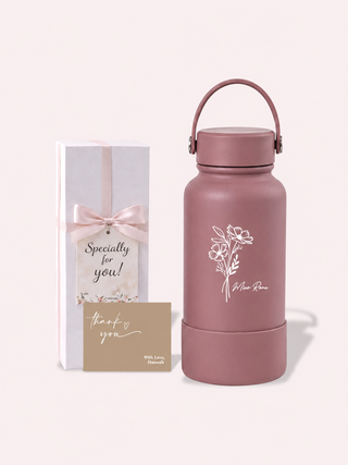 Personalised Engraved Insulated Stainless Steel Osaka Tumbler for Teacher's Day- Flower Name