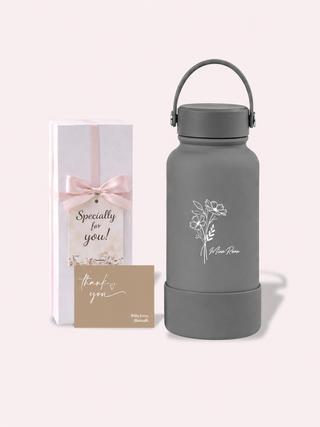 Personalised Engraved Insulated Stainless Steel Osaka Tumbler for Teacher's Day- Flower Name