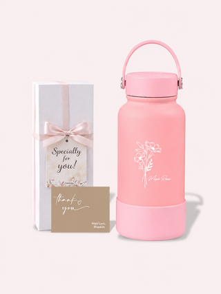 Personalised Engraved Insulated Stainless Steel Osaka Tumbler for Teacher's Day- Flower Name