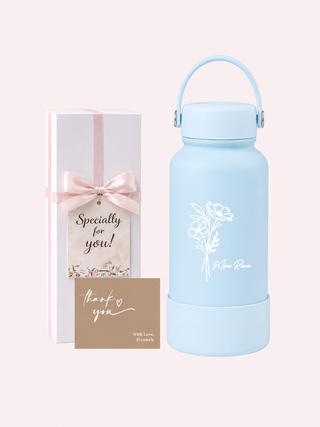 Personalised Engraved Insulated Stainless Steel Osaka Tumbler for Teacher's Day- Flower Name