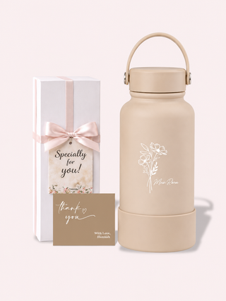 Personalised Engraved Insulated Stainless Steel Osaka Tumbler for Teacher's Day- Flower Name