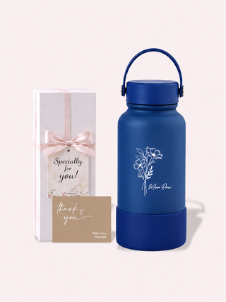 Personalised Engraved Insulated Stainless Steel Osaka Tumbler for Teacher's Day- Flower Name