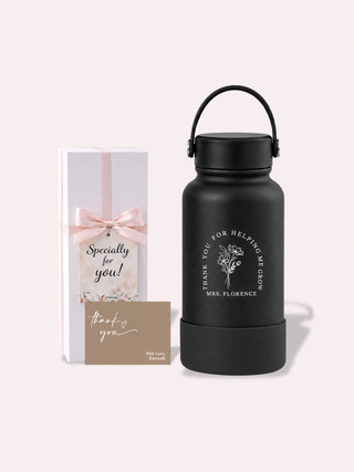 Personalised Engraved Insulated Stainless Steel Osaka Tumbler for Teacher's Day- Arch Flower