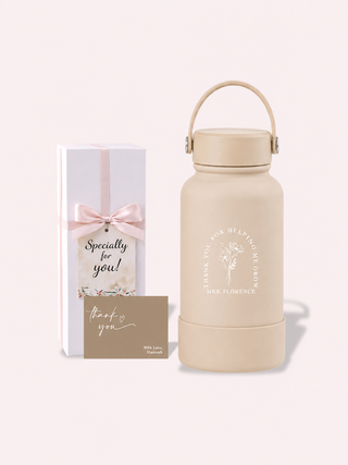 Personalised Engraved Insulated Stainless Steel Osaka Tumbler for Teacher's Day- Arch Flower