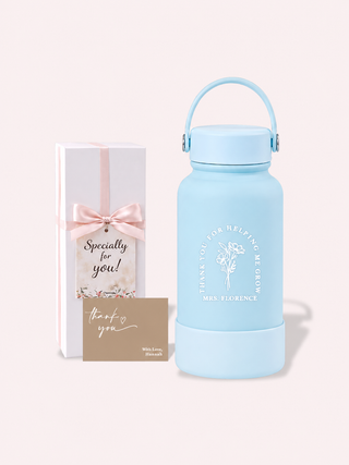 Personalised Engraved Insulated Stainless Steel Osaka Tumbler for Teacher's Day- Arch Flower