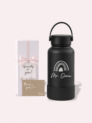 Personalised Engraved Insulated Stainless Steel Osaka Tumbler for Teacher's Day- Rainbow Heart