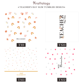 Personalised Graphic Kyra Slim Insulated Tumbler - Teacher's Day