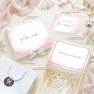Personalised Keepsake Gift Box with Card - Watercolour