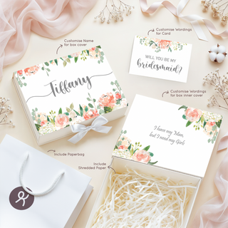 Personalised Keepsake Gift Box with Card - Garden Floral