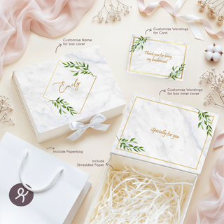 Personalised Keepsake Gift Box with Card - Sage Eucalyptus