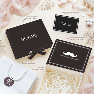 Personalised Keepsake Gift Box with Card - Minimalist Black