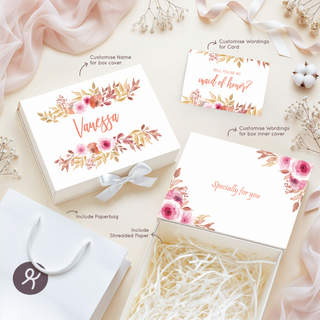 Personalised Keepsake Gift Box with Card - Rustic Foliage