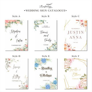 Wedding Entrance Sign Floral Design