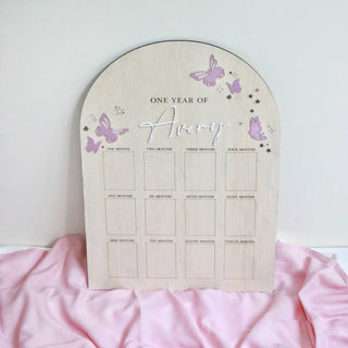 Personalised Baby Milestone Board