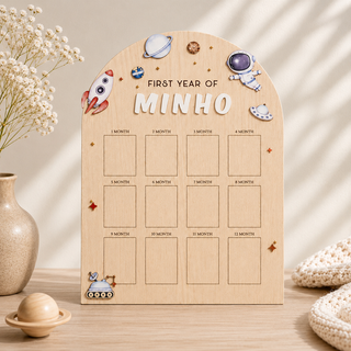 Personalised Baby Milestone Board- Astronaut