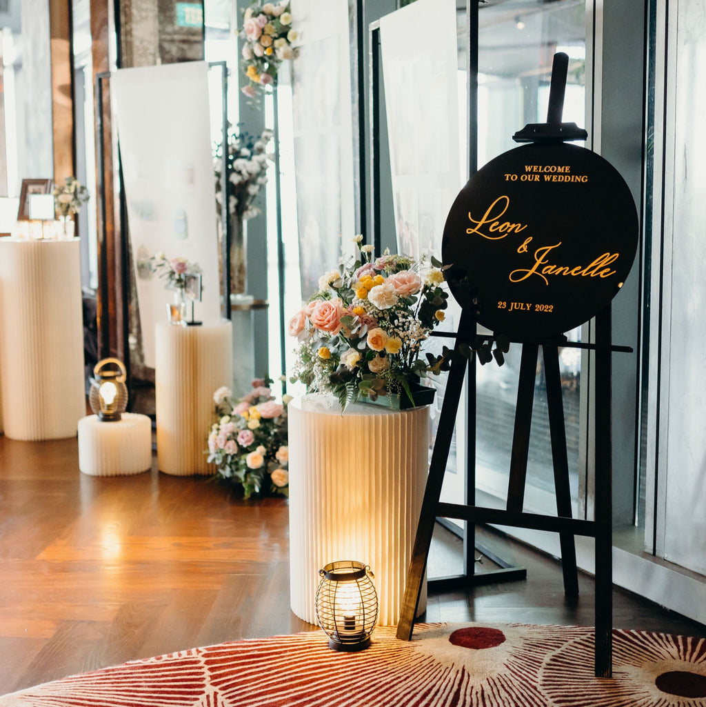 3D Arcrylic Pop-Out Wedding Custom Signage – Kraftology