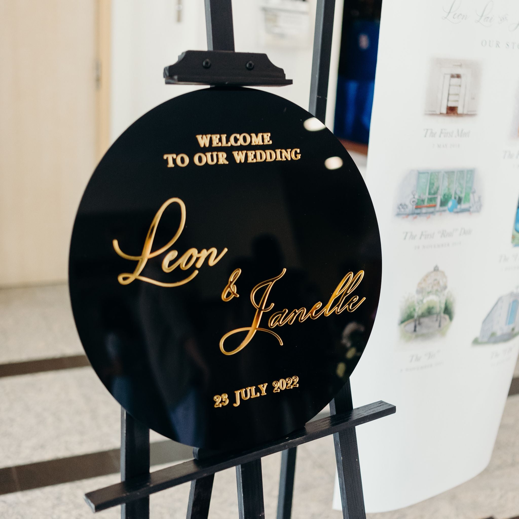 3D Arcrylic Pop-Out Wedding Custom Signage – Kraftology