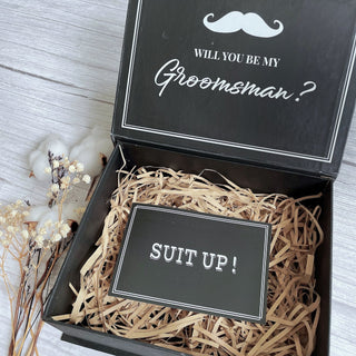 Personalised Keepsake Gift Box with Card - Minimalist Black