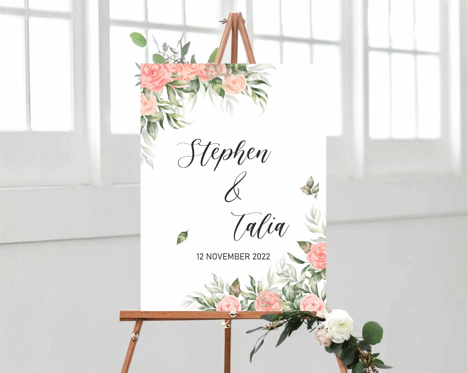 Wedding Entrance Sign Floral Design – Kraftology